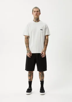 T-Shirts<Afends Earthling - Heavyweight Boxy Tee Grey Marle