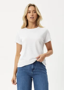 Tees & Shirts|Essentials<Afends Eden  - Regular Tee White