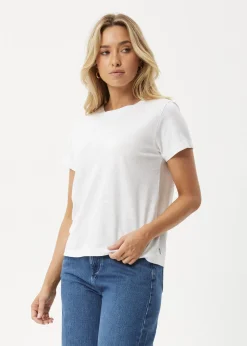 Tees & Shirts|Essentials<Afends Eden - Regular Tee White