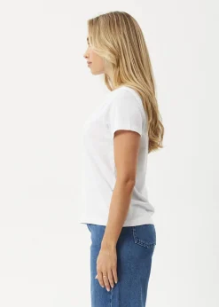Tees & Shirts|Essentials<Afends Eden - Regular Tee White