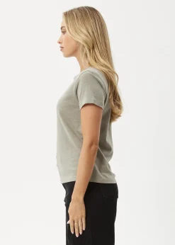 Tees & Shirts|Essentials<Afends Eden - Regular Tee Olive