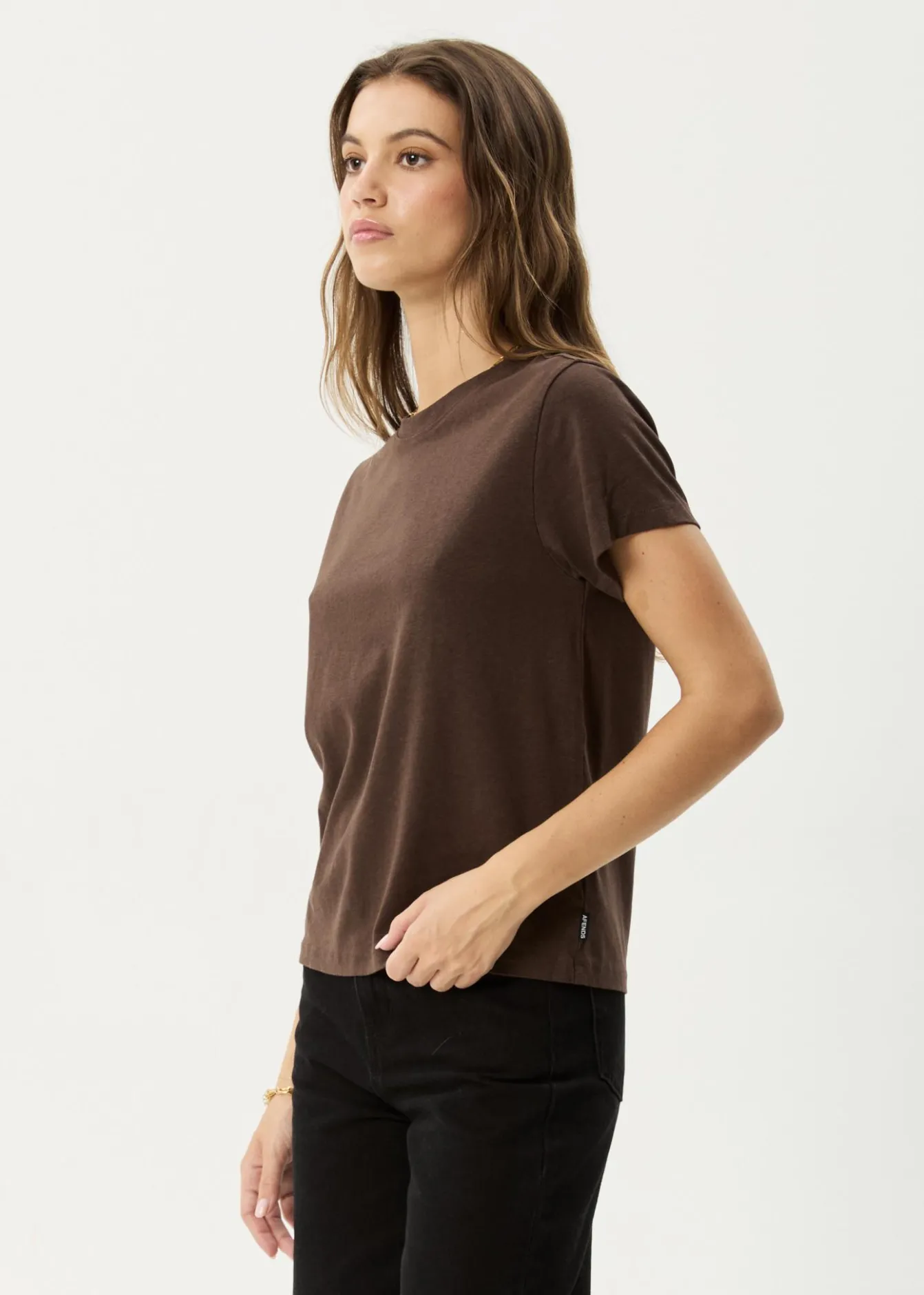 Tees & Shirts|Essentials<Afends Eden - Regular Tee Coffee