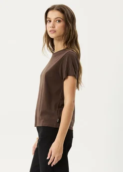 Tees & Shirts|Essentials<Afends Eden - Regular Tee Coffee