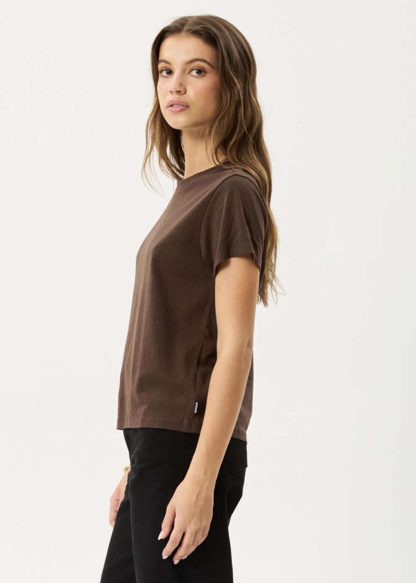 Tees & Shirts|Essentials<Afends Eden - Regular Tee Coffee
