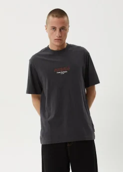 T-Shirts<Afends Ember  - Retro Tee Charcoal