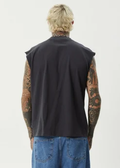 Sleeveless<Afends Ember  - Sleeveless Tee Charcoal