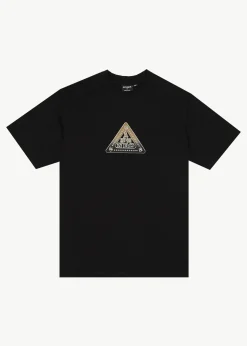 T-Shirts<Afends Embossed  - Retro Tee Black