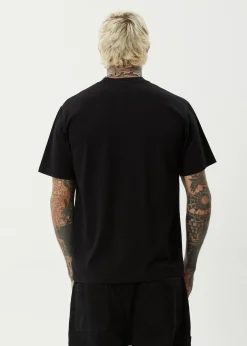 T-Shirts<Afends Embossed  - Retro Tee Black