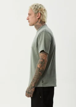 T-Shirts<Afends Embossed  - Retro Tee Washed Sycamore