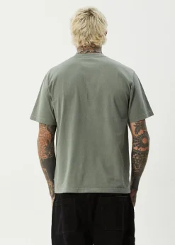 T-Shirts<Afends Embossed  - Retro Tee Washed Sycamore