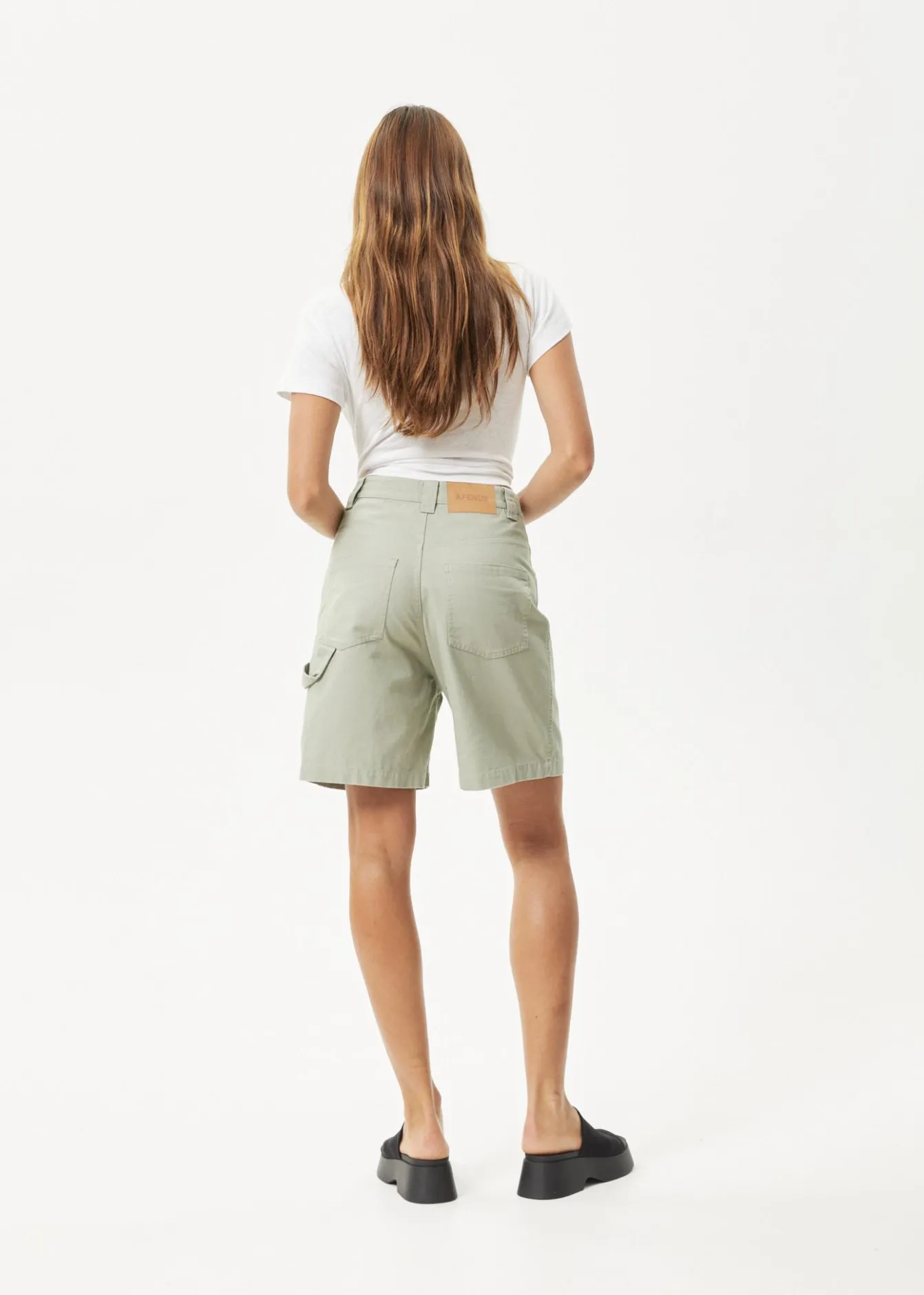 Shorts<Afends Emilie - Canvas Workwear Short Eucalyptus