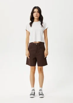 Shorts<Afends Emilie - Canvas Workwear Short Coffee