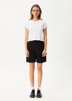 Shorts|Essentials<Afends Emilie  - Denim Workwear Short Washed Black