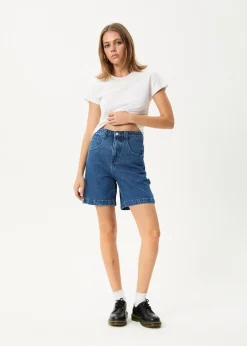 Shorts|Essentials<Afends Emilie  - Denim Workwear Short Authentic Blue