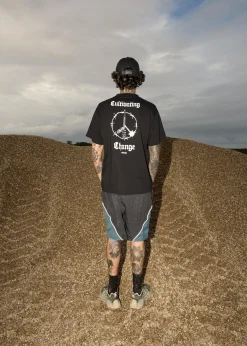 T-Shirts<Afends Energy  - Boxy Tee Black
