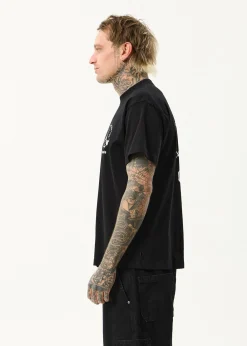 T-Shirts<Afends Energy - Boxy Tee Black