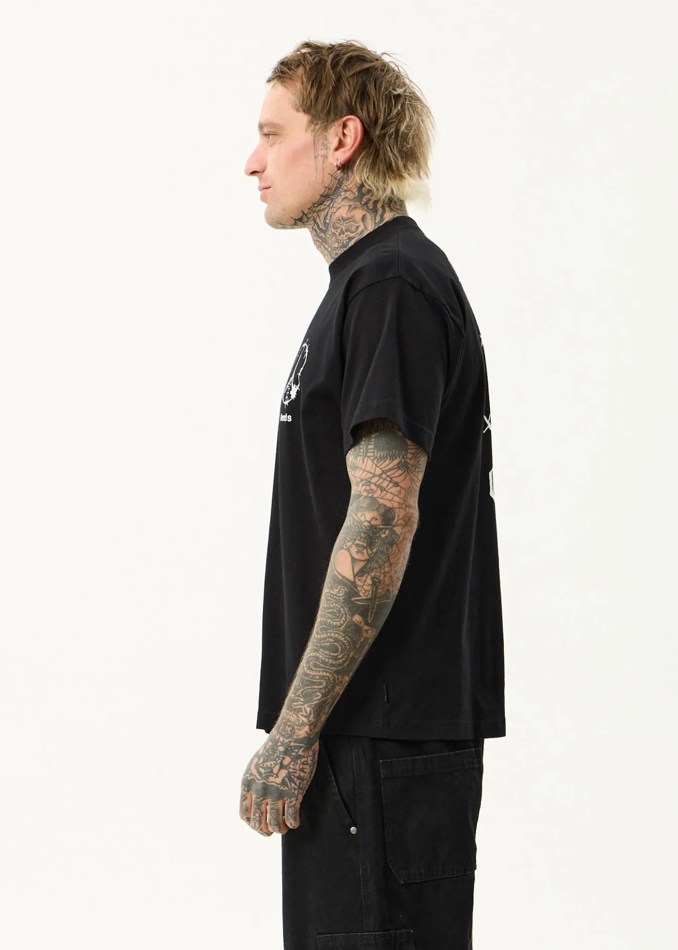 T-Shirts<Afends Energy - Boxy Tee Black