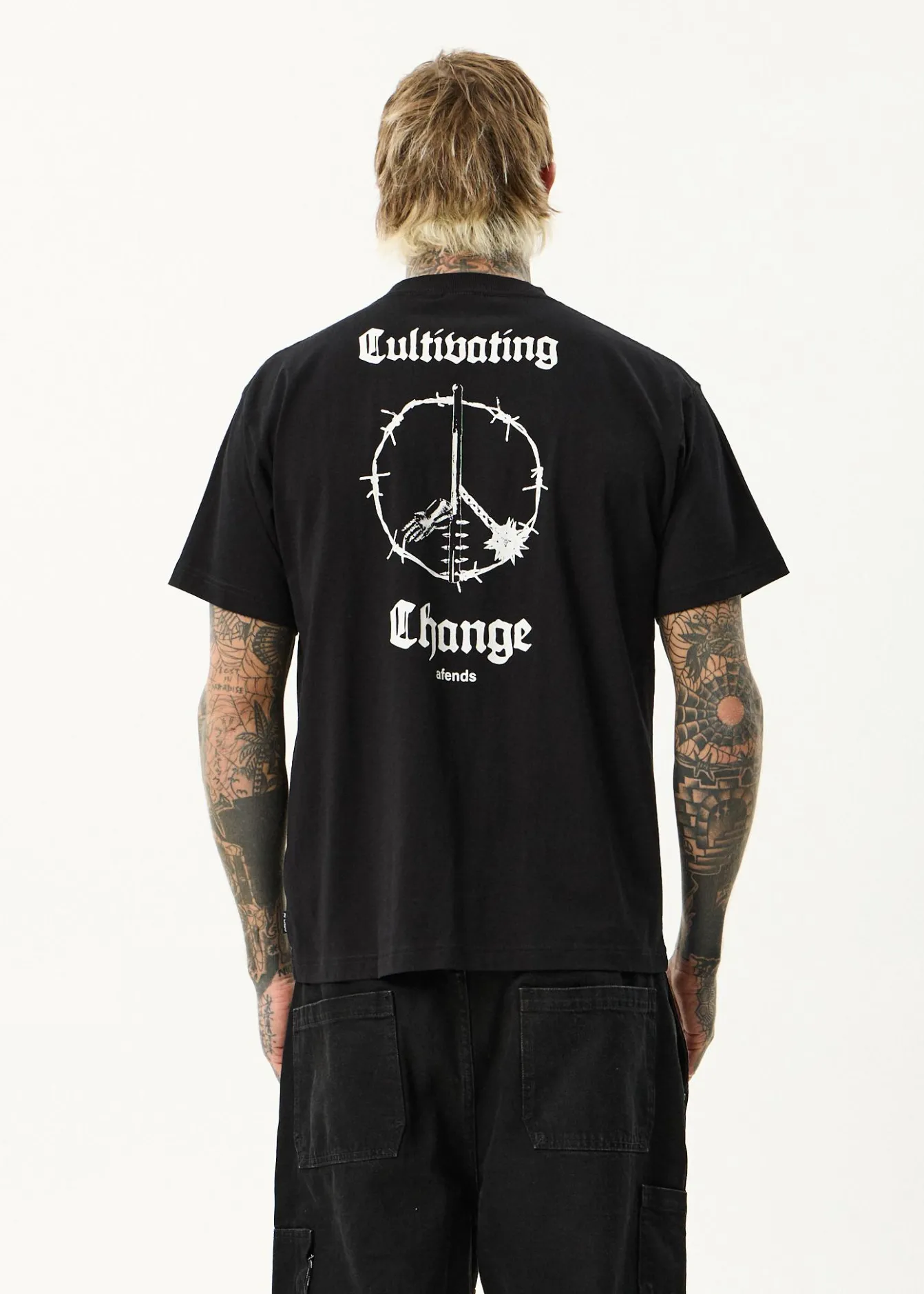 T-Shirts<Afends Energy - Boxy Tee Black