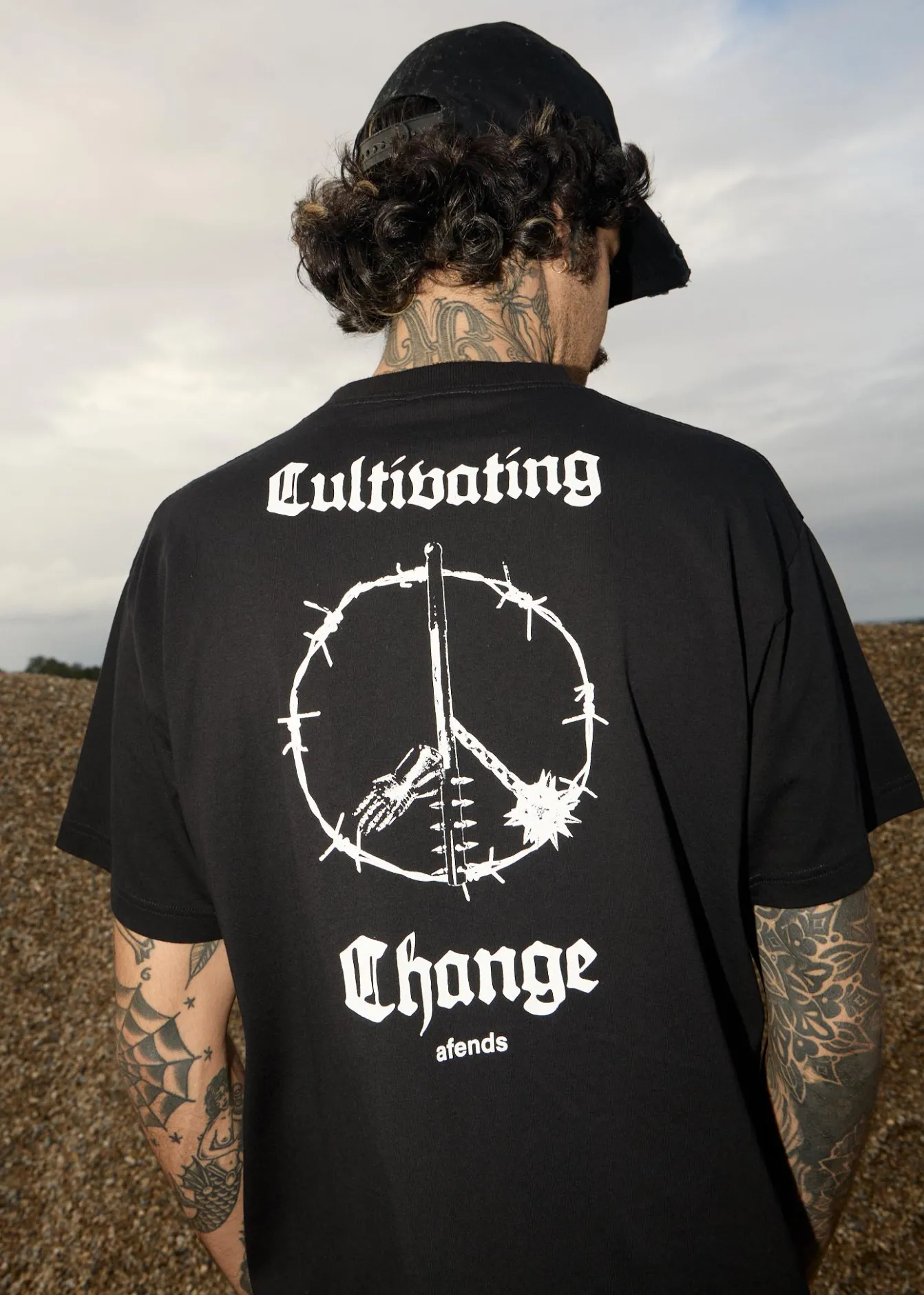 T-Shirts<Afends Energy - Boxy Tee Black