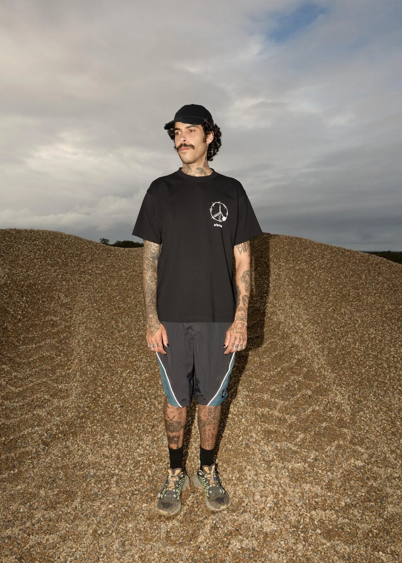 T-Shirts<Afends Energy - Boxy Tee Black
