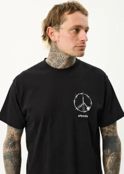 T-Shirts<Afends Energy - Boxy Tee Black