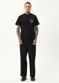 T-Shirts<Afends Energy - Boxy Tee Black