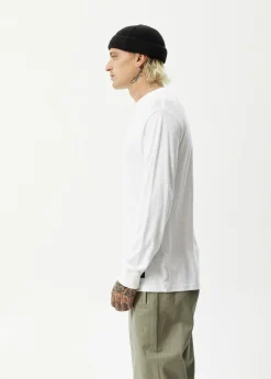 Long Sleeve<Afends Essential  - Long Sleeve Tee White