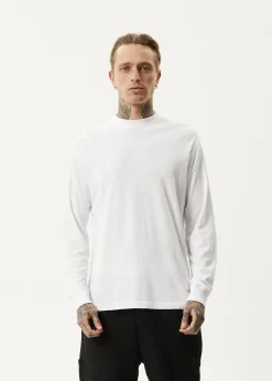 Long Sleeve<Afends Essential  - Long Sleeve Tee White