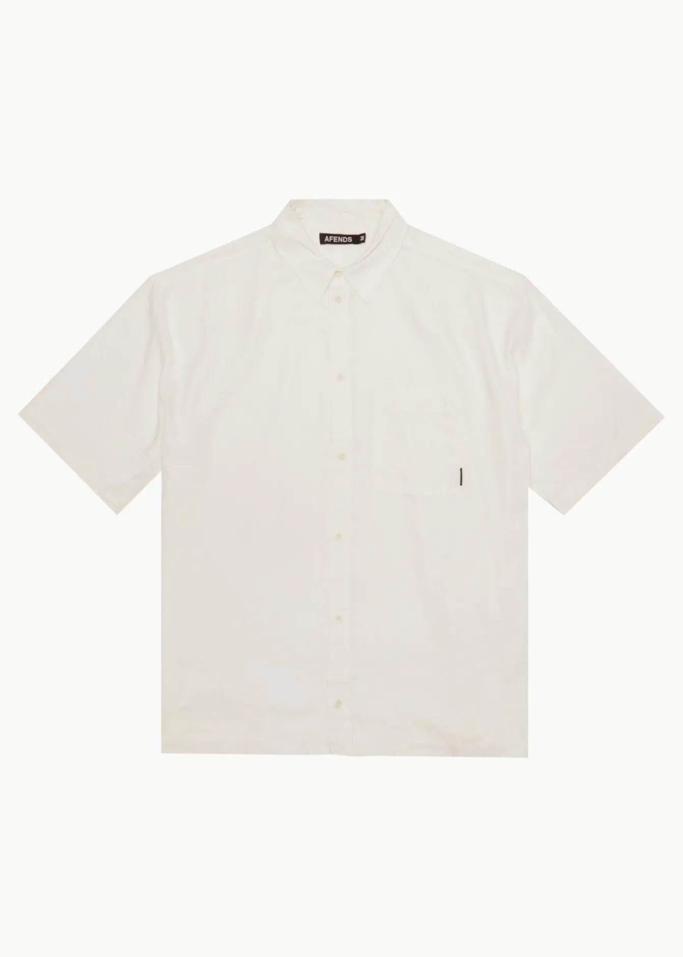 Shirts<Afends Everyday - Short Sleeve Shirt Off White