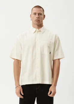 Shirts<Afends Everyday  - Short Sleeve Shirt Off White