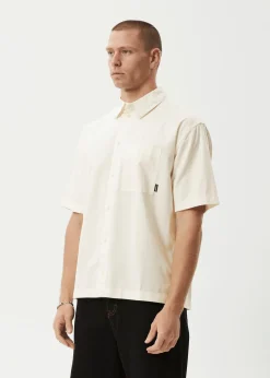 Shirts<Afends Everyday - Short Sleeve Shirt Off White