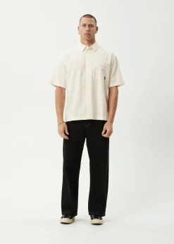 Shirts<Afends Everyday - Short Sleeve Shirt Off White