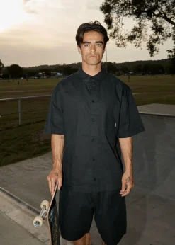 Shirts<Afends Everyday  - Short Sleeve Shirt Black