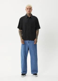 Shirts<Afends Everyday  - Short Sleeve Shirt Black