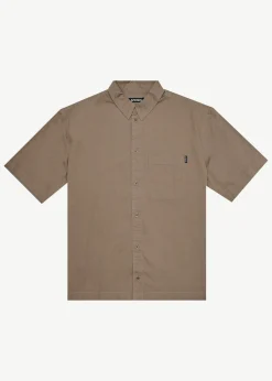 Shirts<Afends Everyday  - Short Sleeve Shirt Fossil