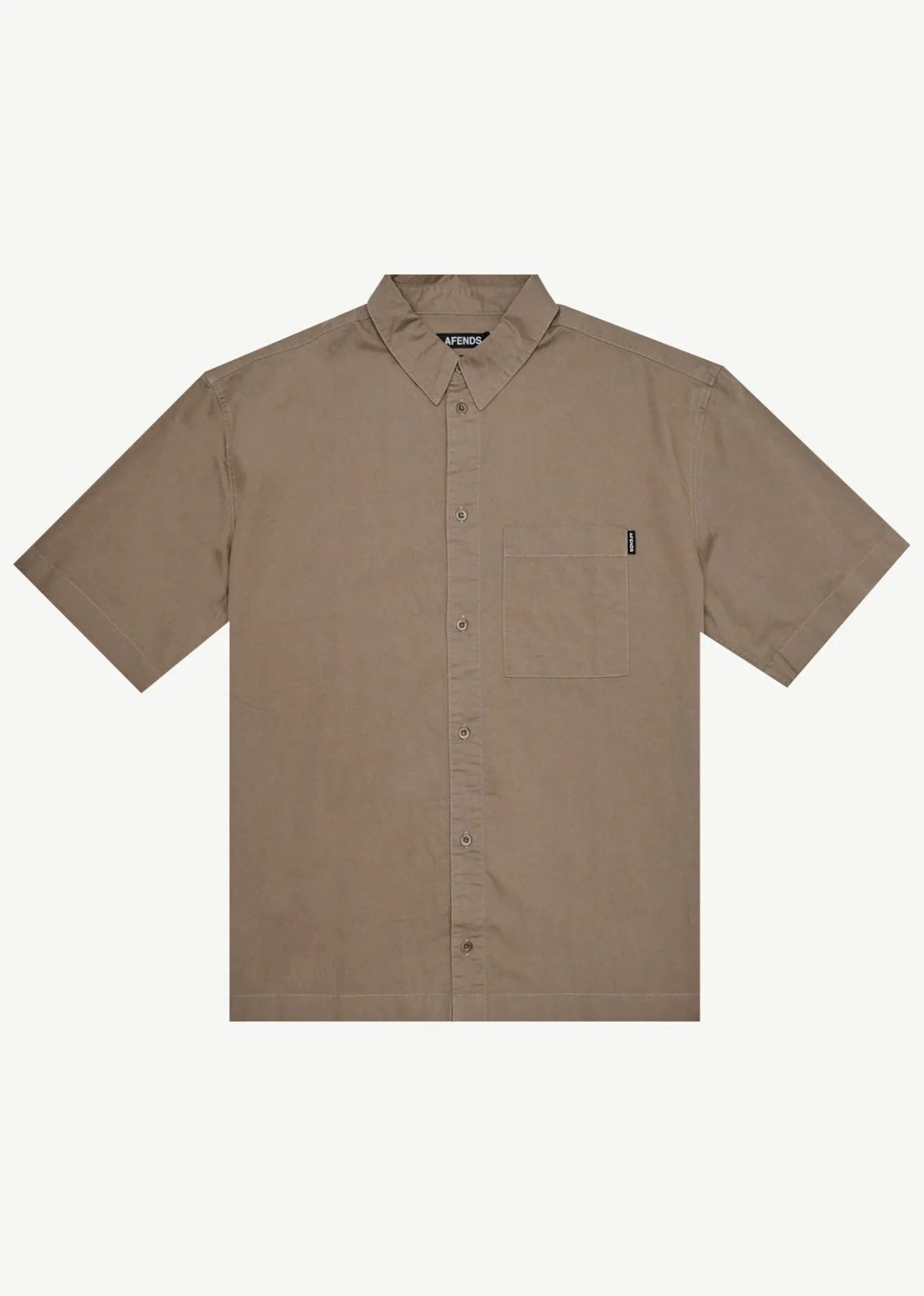 Shirts<Afends Everyday - Short Sleeve Shirt Fossil