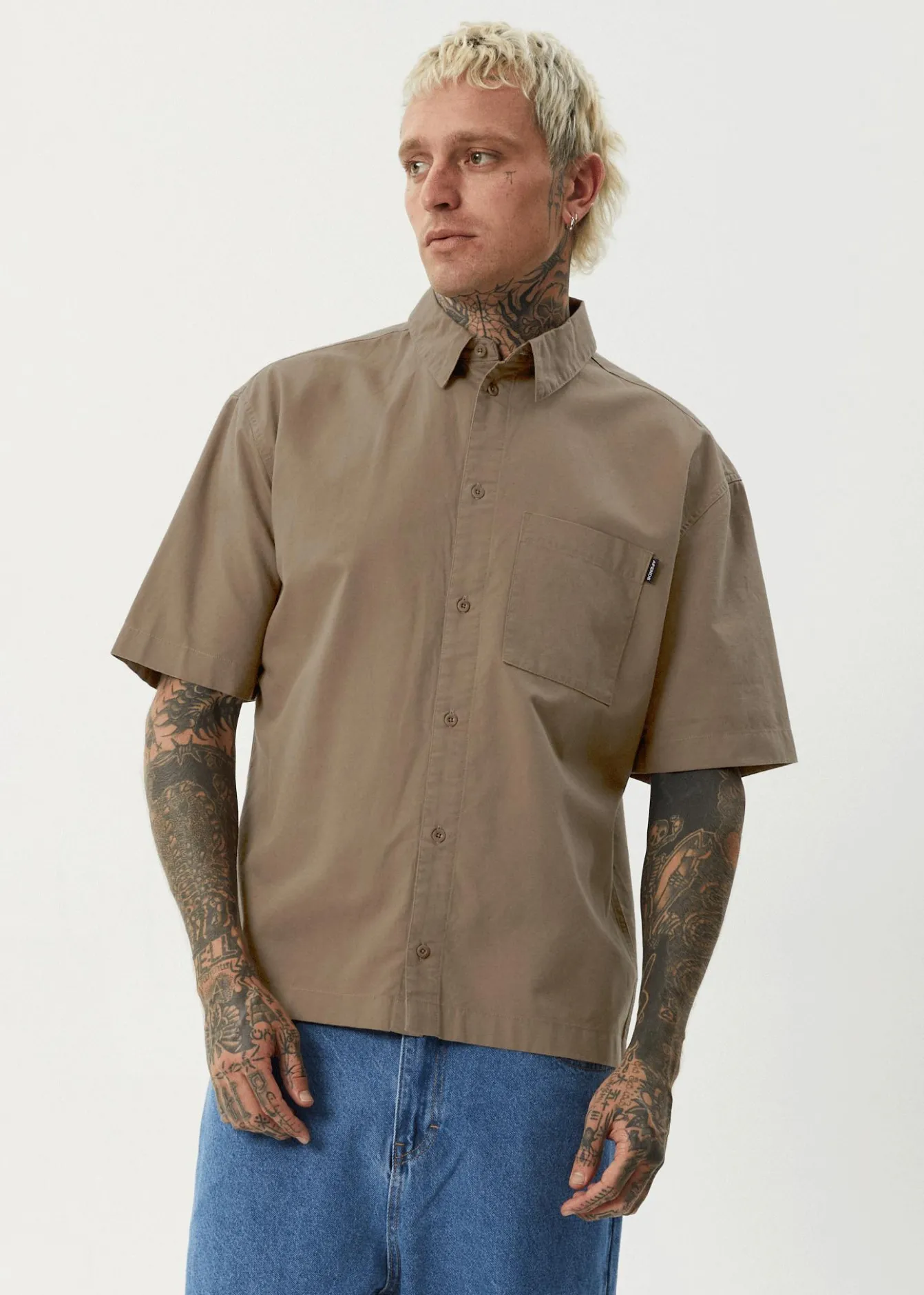 Shirts<Afends Everyday - Short Sleeve Shirt Fossil