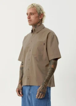 Shirts<Afends Everyday - Short Sleeve Shirt Fossil