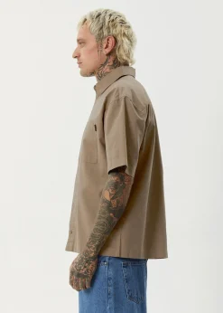 Shirts<Afends Everyday - Short Sleeve Shirt Fossil