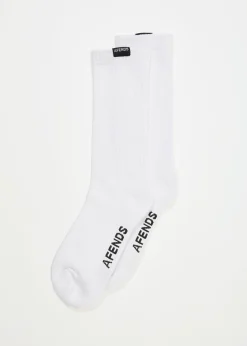 Accessories|Accessories<Afends Everyday  - Socks One Pack White