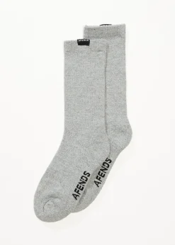 Accessories|Accessories<Afends Everyday - Socks One Pack Shadow Grey Marle