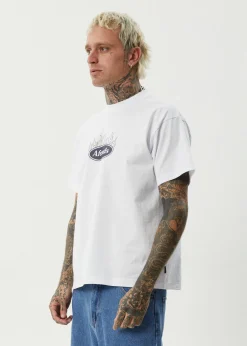 T-Shirts<Afends Fast Forward  - Heavyweight Boxy Tee White
