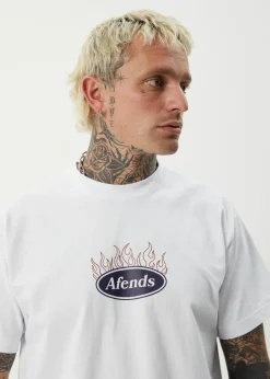 T-Shirts<Afends Fast Forward  - Heavyweight Boxy Tee White