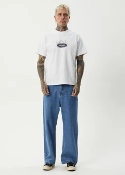 T-Shirts<Afends Fast Forward  - Heavyweight Boxy Tee White