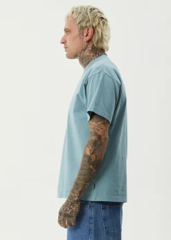 T-Shirts<Afends Fast Forward - Heavyweight Boxy Tee Ocean Spray