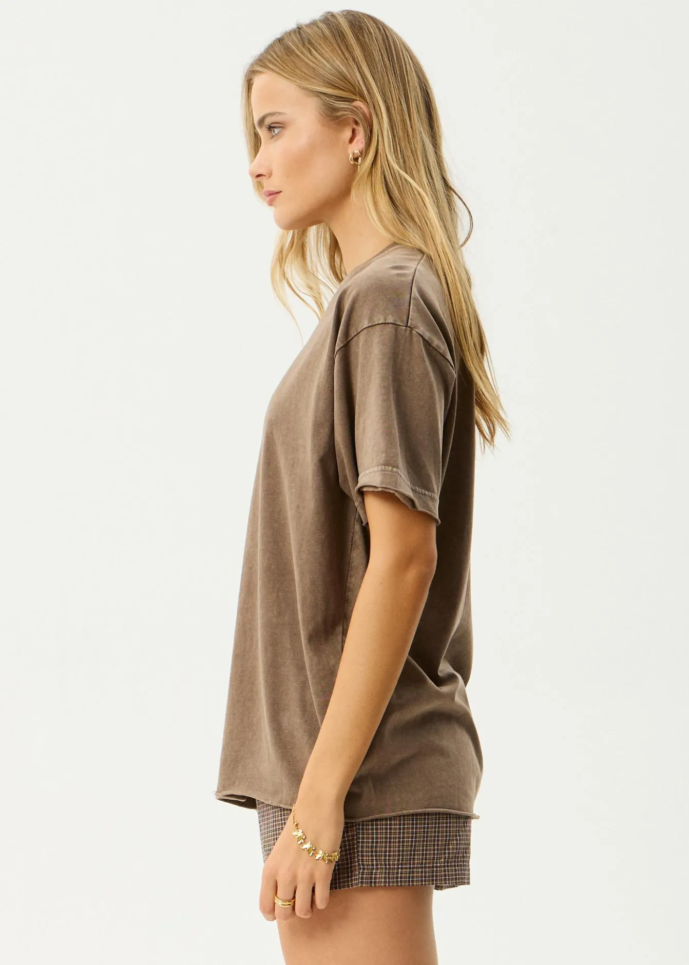 Tees & Shirts<Afends Fatigued - Oversized Tee Coffee