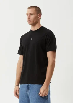 T-Shirts<Afends Flame - Retro Tee Dark Olive / Black