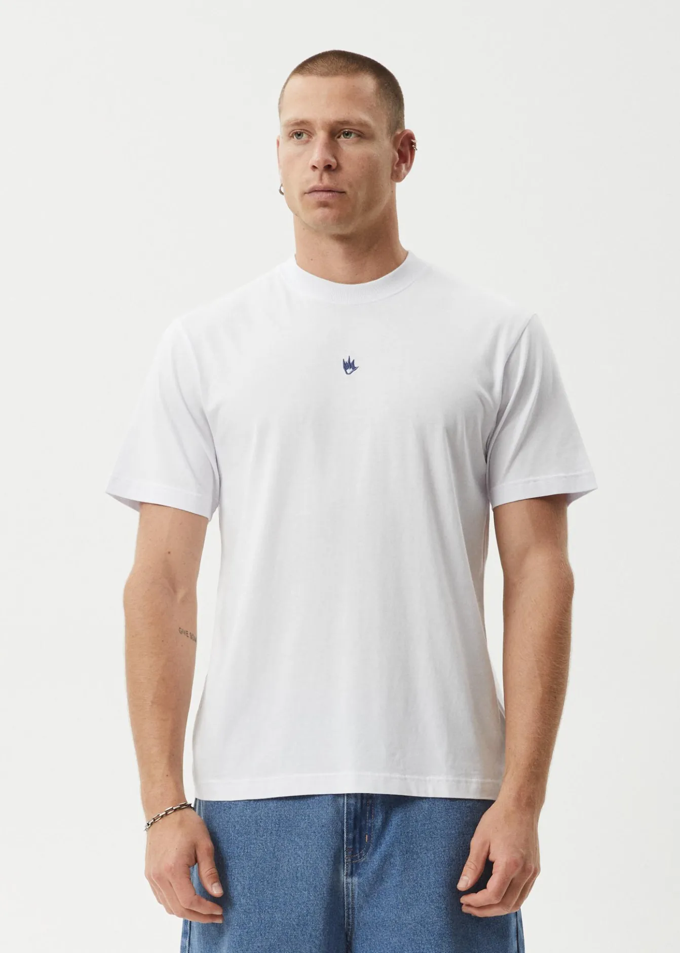 T-Shirts<Afends Flame - Retro Tee White / Blue