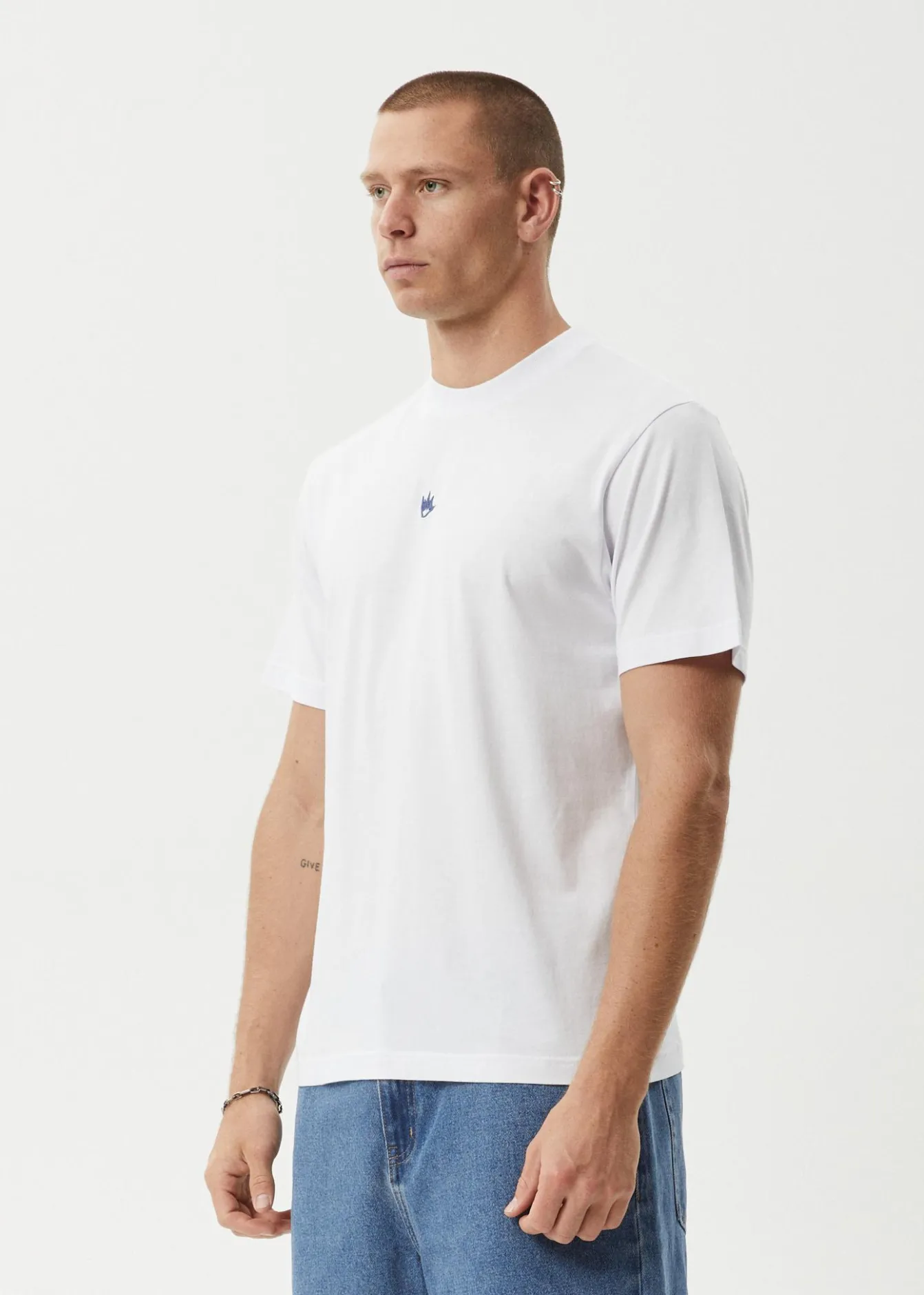 T-Shirts<Afends Flame - Retro Tee White / Blue
