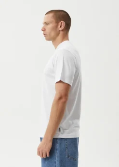 T-Shirts<Afends Flame - Retro Tee White / Blue